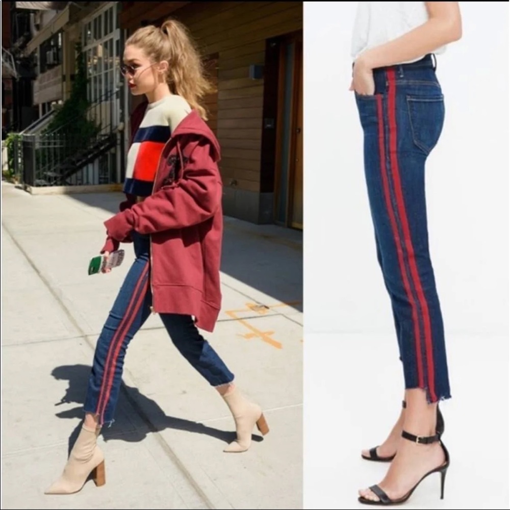 MOTHER INSIDER CROP STEP FRAY IN SPEED RACER SIZE 26 NWOT